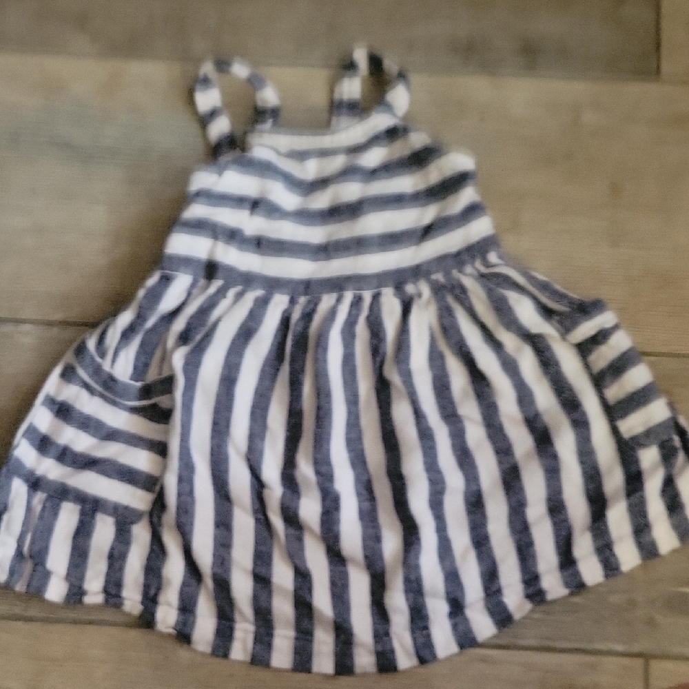 Carter's Navy and White Striped Outfit